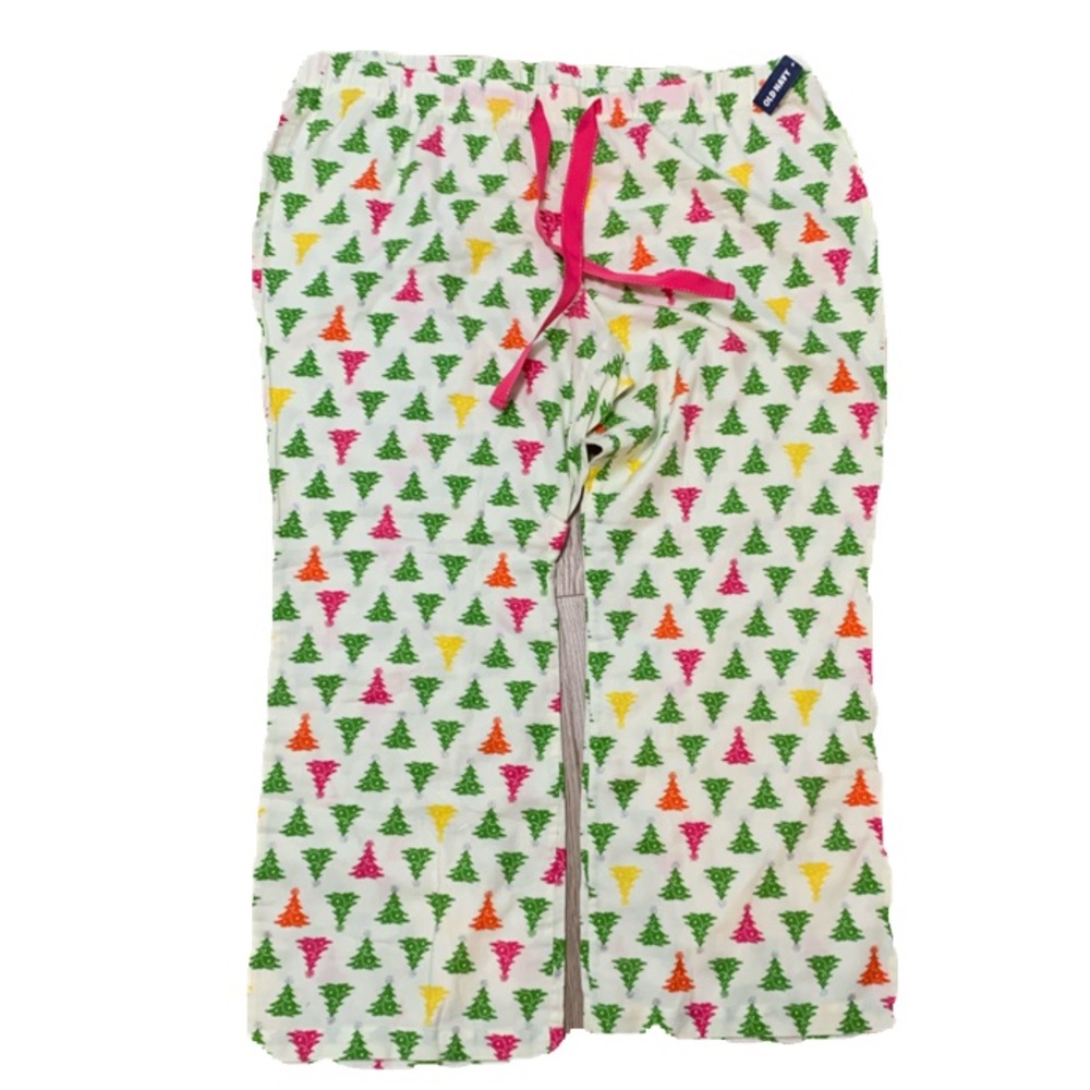 Old Navy Christmas Tree Flannel Pajama Bottoms Lounge Pants - XXL - NEW